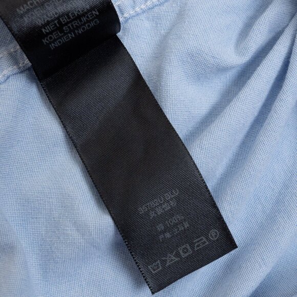 Coach Blue Button Front Oxford Shirt Cotton Business Size 0 / XS - Picture 13 of 13